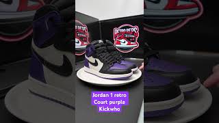 Jordan 1 retro court purple from kickwho [upl. by Abagael]