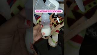 Breast pump expectationsReality cutebaby newbornbaby breastmilk babycare short [upl. by Akimyt]