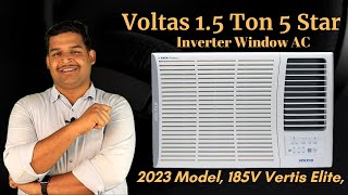 Voltas 15 Ton 5 Star Inverter Window AC 2023 Model 185V Vertis Elite [upl. by Tigram]