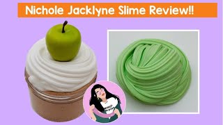 Nichole Jacklyne Slime Review Slime Package Unboxing [upl. by Amabil]