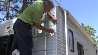 How To Reseal RV Corner Molding [upl. by Enomar904]