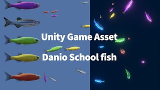 Danio School Fish Asset Unity [upl. by Nolyar683]