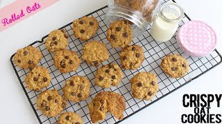 Crispy Oatmeal Cookies Recipe  Healthy Cookies  Rolled Oats Recipe [upl. by Keating]