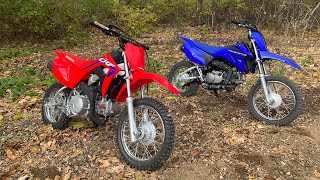 2023 Honda CRF 110 VS Yamaha TTR110 Price Increase worth it Side By Side Comparison Review [upl. by Assenat116]