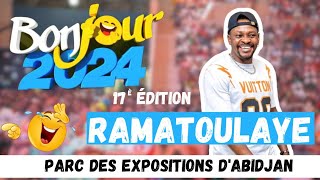 BONJOUR 2024  Prestation Ramatoulaye Dj au parc des expositions dAbidjan [upl. by Nytsirk]