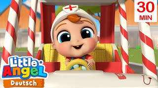 Die Räder vom Krankenwagen  Kinderlieder mit Klein Joni  Little Angel Deutsch [upl. by Akirdnahs]