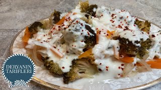 SAĞLIKLI BİR LEZZET 💯 Brokoli Salatası Nasıl Yapılır 😍 Diyet Yemekleri ✅ Salata Tarifleri [upl. by Aramot208]