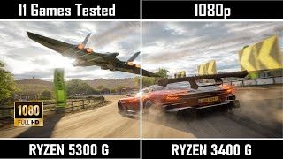 Ryzen 5300G vs 3400G Gaming Comparison with Ryzen New APU [upl. by Reese]