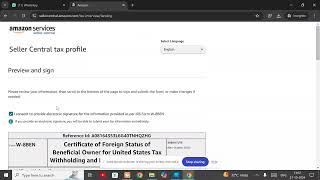 How do I complete tax identity information in amazon seller account  Fill Tax Information NonUSA [upl. by Soracco364]