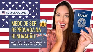 Renovação de visto tem ENTREVISTA Atualizado 2022 [upl. by Alidia]