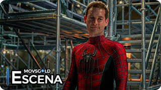 Los 3 Spidermans Juntos  SpiderMan No Way Home Español Latino 2021 HD Tom Andre y Tobey [upl. by Ihcas]