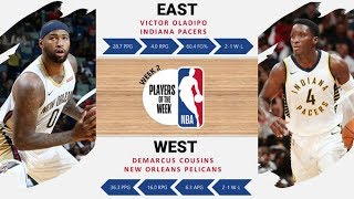 DeMarcus Cousins Victor Oladipo Highlight Week 2 Players of the Week [upl. by Oirom881]