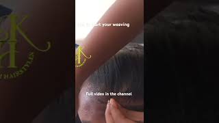 How to start your Ghana weaving hairstyle tutorial shorts hair beautiful love [upl. by Atilahs896]