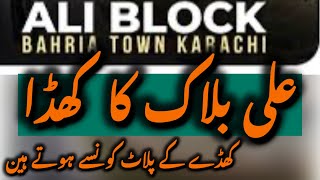 Ali Block Depression Plots  Ali Block Khadda  Ali Block Plots  Ali Block Villas  Bahria Town [upl. by Zoarah]