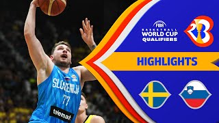 🇸🇪 SWE  🇸🇮 SLO  Basketball Highlights  FIBAWC 2023 Qualifiers [upl. by Gladys421]