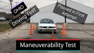 How to pass Maneuverability Test Ohio  Ohio Maneuverability Test  Driver license Test [upl. by Nnyloj]