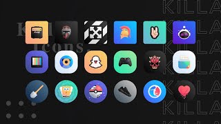 Killa Icons  New Adaptive Icon Pack [upl. by Germana]