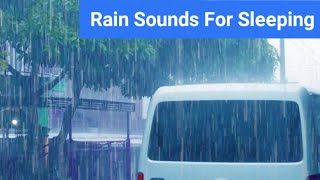 Rain Sound For Sleeping 1 Hour  Rain On Street rain cozy sleep [upl. by Benedick]