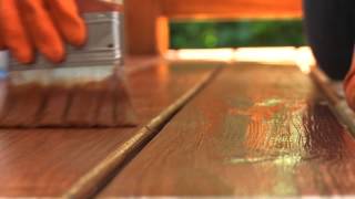 Deck Staining Tip Always Backbrush Heres How [upl. by Auohp]