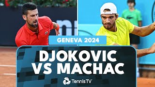 Novak Djokovic vs Tomas Machac Highlights  Geneva 2024 SemiFinal [upl. by Ranilopa]