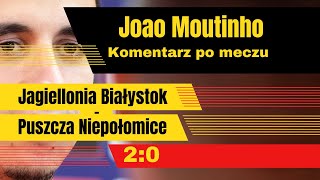 Joao Moutinho po meczu Jagiellonia Białystok  Puszcza Niepołomice 20 19072024 [upl. by Namyl]