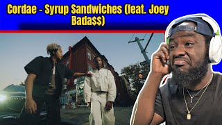 THIS IS WHAT WE NEED Cordae  Syrup Sandwiches feat Joey Bada REACTION [upl. by Rendrag]