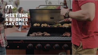 Megamaster Grills 6 Burner Propane Gas Grill [upl. by Trik499]