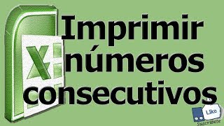 imprimir numeros consecutivos [upl. by Atinrahc]