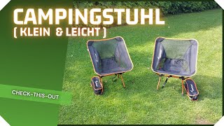 Campingstuhl klein amp leicht  klappbar [upl. by Elyk]