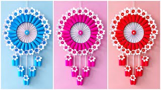 Unique Flower Wall Hanging  Quick Paper Craft For Home Decoration  Easy Wall Mate  DIY Wall Decor [upl. by Aeret892]