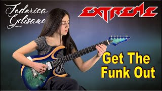 Get The Funk Out  Extreme  Solo Cover by Federica Golisano with Cort X700 Duality [upl. by Derfiniw]