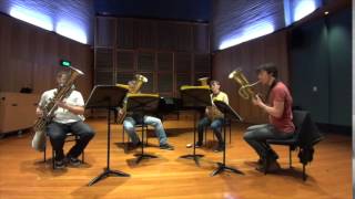 Sydney Ophicleide Quartet plays Telemann [upl. by Sidky]