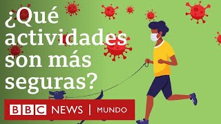 ¿Qué actividades son más seguras ante el coronavirus y cuáles tienen más riesgo de contagio [upl. by Bashemath]