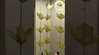 Hanging Bird making tutorial using coconut leaves for decorationshortsshort trending [upl. by Eetse]