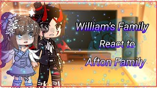 Williams family reacts to Afton Family  Fnaf  Afton Family  •Black Cat Dragon• [upl. by Viglione81]