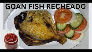 Goan  Style Pomfret Recheado  How To Make Goan Recheado Masala Recipe  With English Subtitles [upl. by Doro]