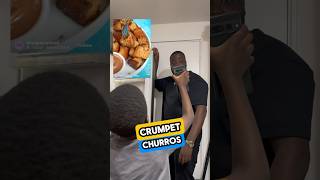 CRUMPET CHURROS in the airfryerwith Nutella Dad and son cook [upl. by Ema]