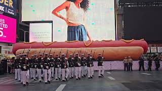 Silent Drill Platoon in Times Square during 2024 Fleet Week [upl. by Arnaud]