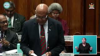 Prime Minister updates Parliament on the status of Fiji’s National Carbon Strategy Roadmap [upl. by Nesaj]