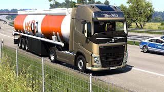 ETS 2 Open Beta  Volvo FH Series 4 Transporting Diesel from Berlin Part 2 [upl. by Erleena287]