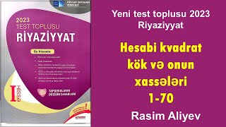 Hesabi kvadrat kök və onun xassələri 170  Test toplusu 2023 Riyaziyyat DİM [upl. by Canica375]