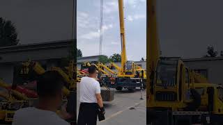 10 ton Foton truck crane measured by the customer himself 6section boom lifting weight 5 tons [upl. by Jadwiga]