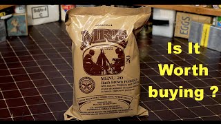 MRE REVIEW US Army Breakfast Ration Menu 20 Hash Brown Potatoes [upl. by Cozmo]