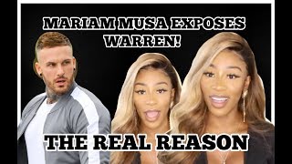 MARIAM MUSA ADDRESSES WARREN SITUATION WHAT REALLY HAPPENED [upl. by Pernell4]