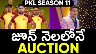 PRO KABADDI SEASON 11 AUCTION DATE IN TELUGU  PRO KABADDI 2024 AUCTION DATE [upl. by Aynahs907]