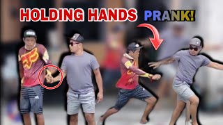 HOLDING HANDS PRANK  Nagalit si kuya [upl. by Eidderf]