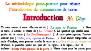 Comment Réussir le Commentaire de texte philosophique  Technique passepartout [upl. by Renaxela442]