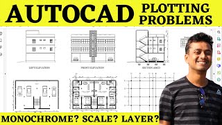 AutoCAD 2021 Print Setup Tutorial AutoCAD 2D Drawing dwg to pdf Monochrome Scale Layer Problems [upl. by Coplin704]