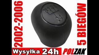 Gałka lewarka dźwigni zmiany biegów skrzynia 5 biegowa wciskana na klin CITROEN JUMPER 0206 2403S2 [upl. by Amice]