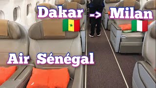 AIR SÉNÉGAL DAKAR TO MILAN  AIRBUS A321 [upl. by Nadda]